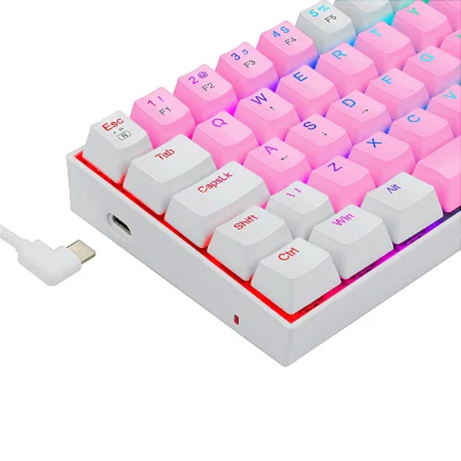 TECLADO MECANICO REDRAGON DRAGONBORN K630PW RS-BCO RGB SWITCH AZ 5